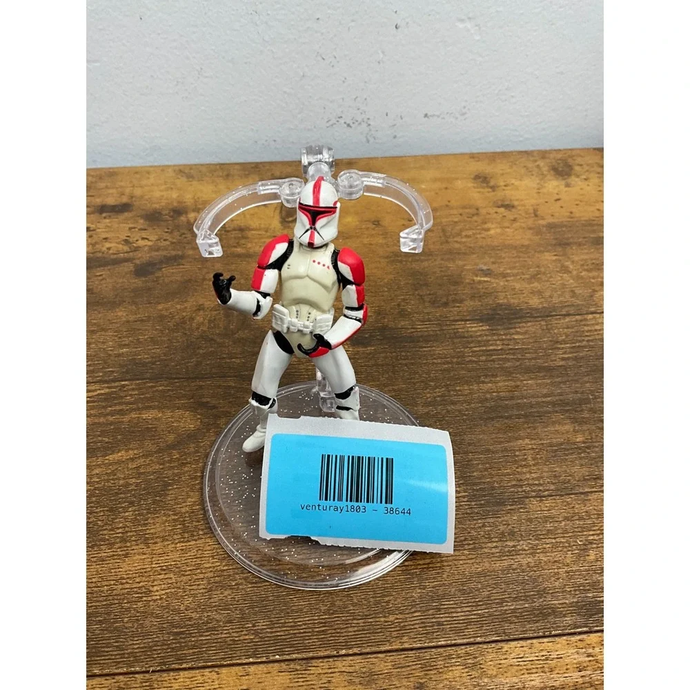 Star Wars Clone Trooper Figure 2001 Hasbro Red Markings 3.75